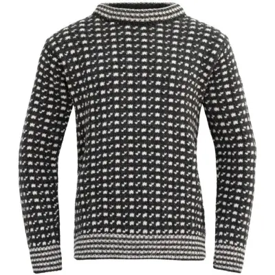 Devold Original Islender Wool Sweater Anthracite/Off White