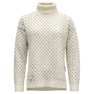 Devold Sörisen Wool High Neck Woman Off White/Ink