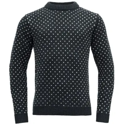 Devold Sörisen Wool Sweater Ink Ink/Off White