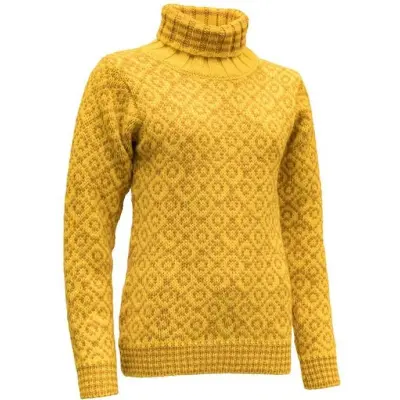 Devold Svalbard Sweater High Neck Cyber/Arrowwood