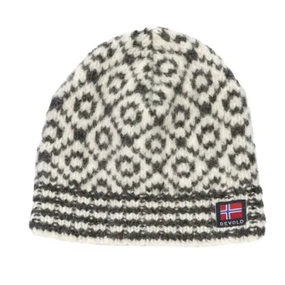 Devold Svalbard Wool Beanie Offwhite/Anthracite