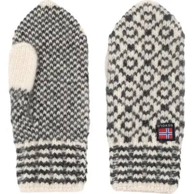 Devold Svalbard Wool Mitten Offwhite/Anthracite