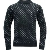 Devold Unisex Sørisen Wool Sweater Ink/Off White