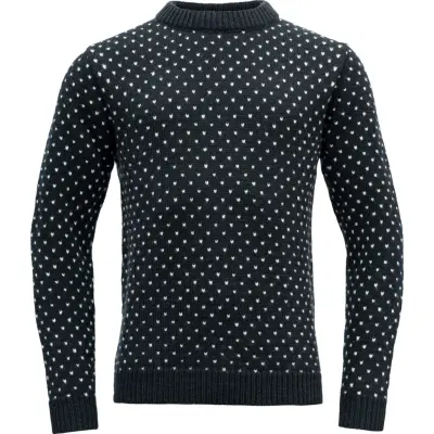 Devold Unisex Sørisen Wool Sweater Ink/Off White