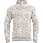 Devold Unisex Svalbard Wool Zip Neck  Offwhite/grey