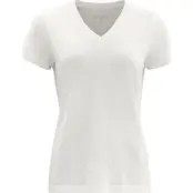 Devold Women's Hareid Merino 200 Tee V-Neck White