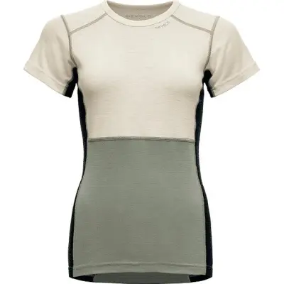 Devold Women's Lauparen Merino 190 T-Shirt Raw White/Fog/Ink