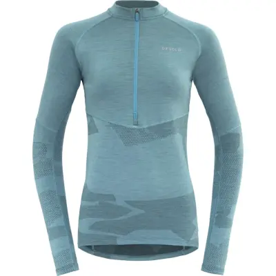 Devold Women's Standal Merino Shirt Zip Neck Tropical