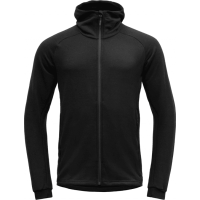 Devold Men's Nibba Merino Jacket Hood Caviar