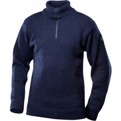 Devold Nansen Sweater Zip Neck Dark Blue Melange