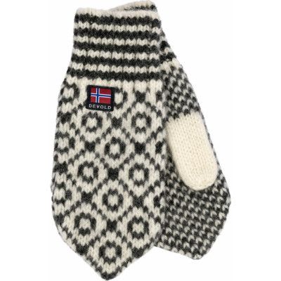 Devold Svalbard Mittens Offwhite/Anthracite