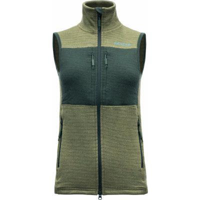 Devold Women's Egga Grid Merino Vest Lichen/Woods