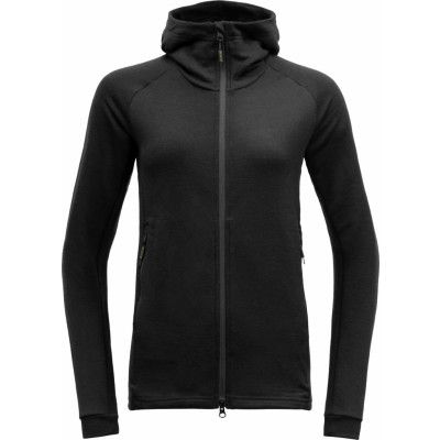 Devold Women's Nibba Merino Jacket Hood Caviar