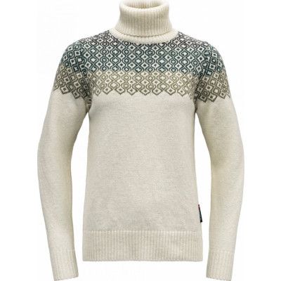 Devold Women's Syvde Wool High Neck Offwhite