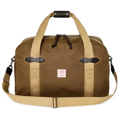 Filson Tin Cloth Medium Duffle Bag Dark Tan