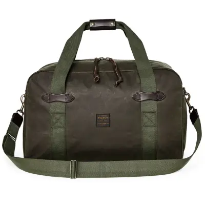 Filson Tin Cloth Medium Duffle Bag Otter Green