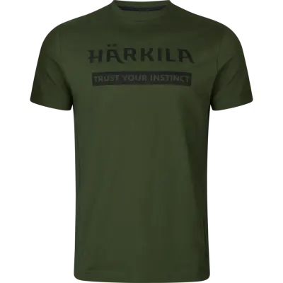 Härkila logo T-shirt 2-pack Green/Phantom
