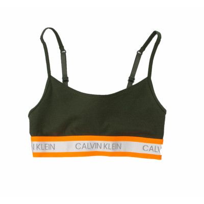 Hazard Unlined Bralette, Duffel Bag, Xl,  Calvin Klein