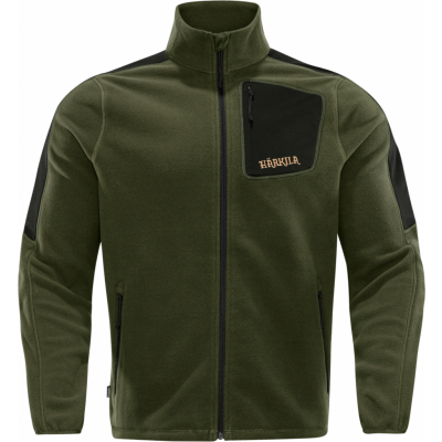 Härkila Men's Venjan Fleece Jacket Duffel Green/Black