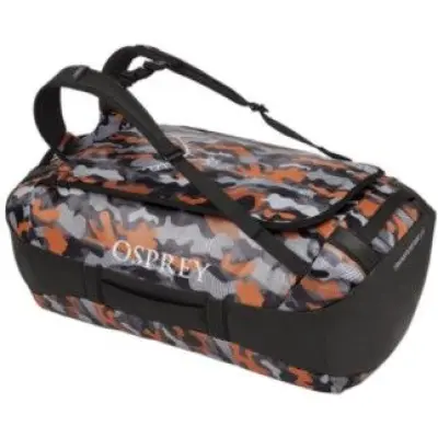 Osprey Transporter 40L Black/Orange Camo
