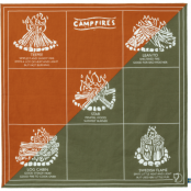 Fjällräven Campfire Bandana Sunset Orange/Green