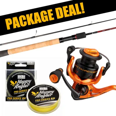 Daiwa Ninja X + DAM Fahrenheit haspelset med flätlina