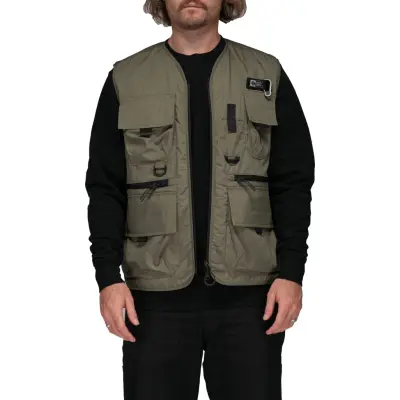 Salty Crew Men's Stream Tech Vest Olive