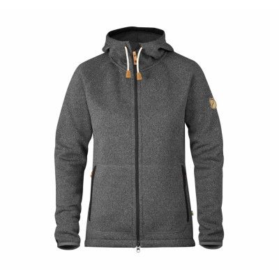 Övik Fleece Hoodie W, Dark Grey, Xs,  Fjällräven