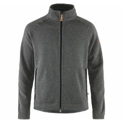 Övik Fleece Zip Sweater M, Dark Grey, M,  Fjällräven
