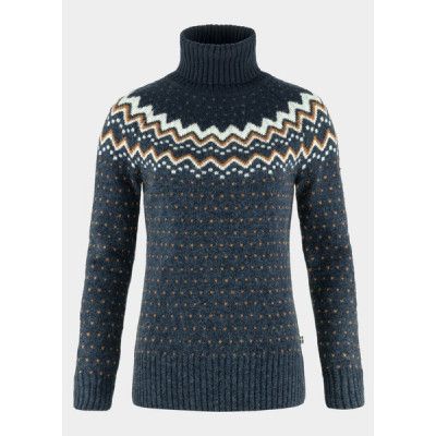 Övik Knit Roller Neck W, Navy-Dark Navy, L,  Mode