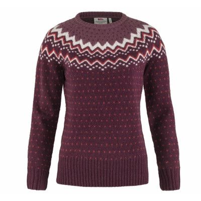 Övik Knit Sweater W, Dark Garnet, M,  Sweatshirts