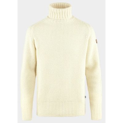 Övik Roller Neck Sweater M, Chalk White, M,  Mode