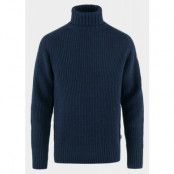 Övik Roller Neck Sweater M, Dark Navy, M,  Mode