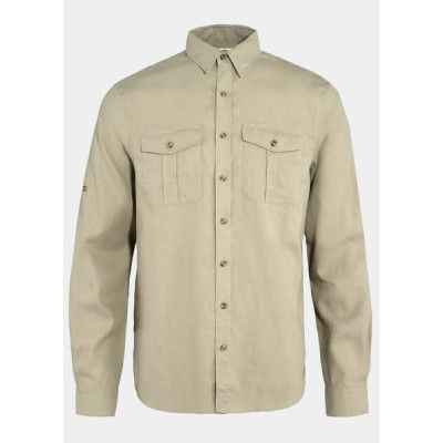 Övik Travel Shirt Ls M, Sand Stone, S,  Vandringsskjortor