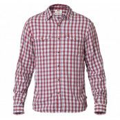 abisko cool shirt ls, red, l, fjällräven