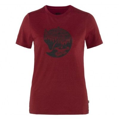 Abisko Wool Fox Ss W, Pomegranate Red-Dark Navy, Xl,  T-Shirts