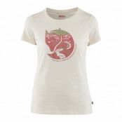 Arctic Fox Print T-Shirt W, Chalk White, 2xs,  Fjällräven