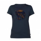 Arctic Fox Print T-Shirt W, Dusk, L,  Fjällräven