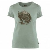 Arctic Fox Print T-Shirt W, Sage Green, M,  Fjällräven