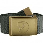 Canvas Brass Belt 4 cm Mountain Grey