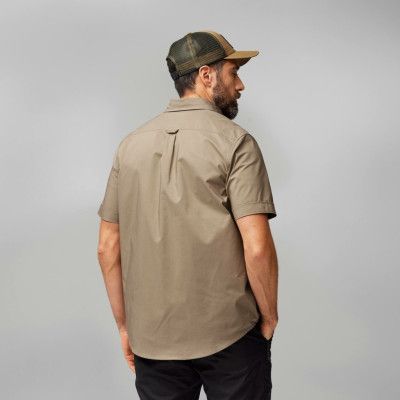 Fjällräven Men's Övik Air Stretch Short Sleeve Shirt Mountain Blue