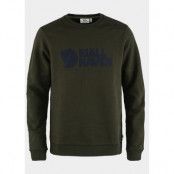 Fjällräven Logo Sweater M, Deep Forest, S,  Sweatshirts