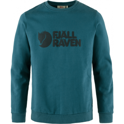 Fjällräven Men's Fjällräven Logo Sweater Deep Sea