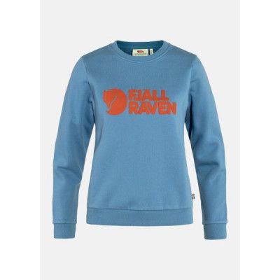 Fjällräven Logo Sweater W, Dawn Blue-Terracotta Brown, S,  Sweatshirts