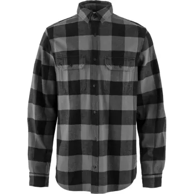 Fjällräven Men's Övik Heavy Flannel Shirt Black-grey