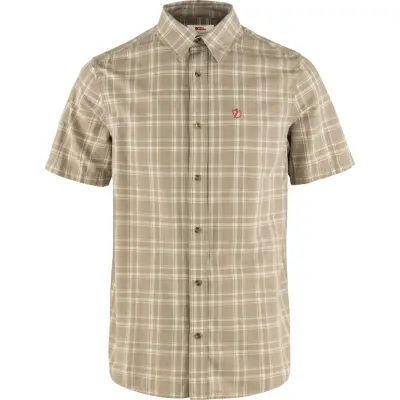 Fjällräven Men's Övik Lite Shirt Short Sleeve Fossil-Chalk Rose