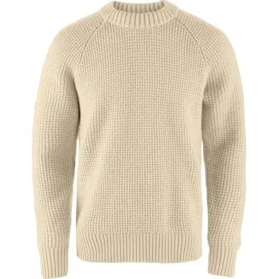 Fjällräven Men's Övik Waffle Knit Light Beige