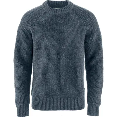 Fjällräven Men's Övik Waffle Knit Navy
