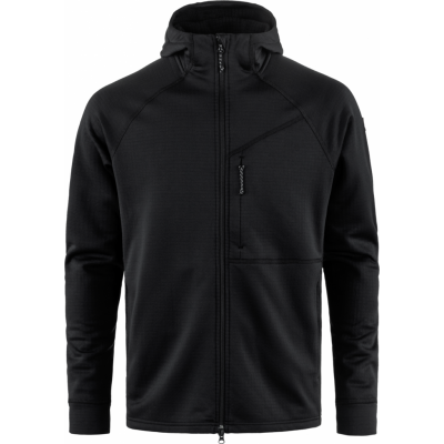 Fjällräven Men's Abisko Grid Fleece Hoodie Black