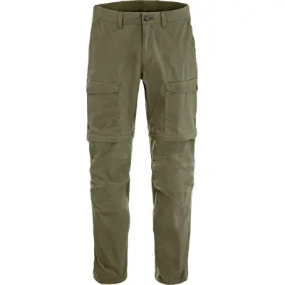 Fjällräven Men's Abisko Hybrid Trail Trousers Zip-Off Laurel Green
